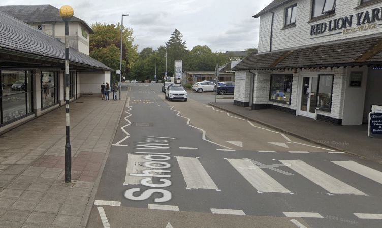 The digital advertising board would be positioned east-west between the zebra crossing and bus stop next to Waitrose.