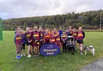 Okehampton Running Club members attend birthday celebrations for Simmons Park parkrun