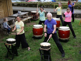 Drumming for diversity at concert