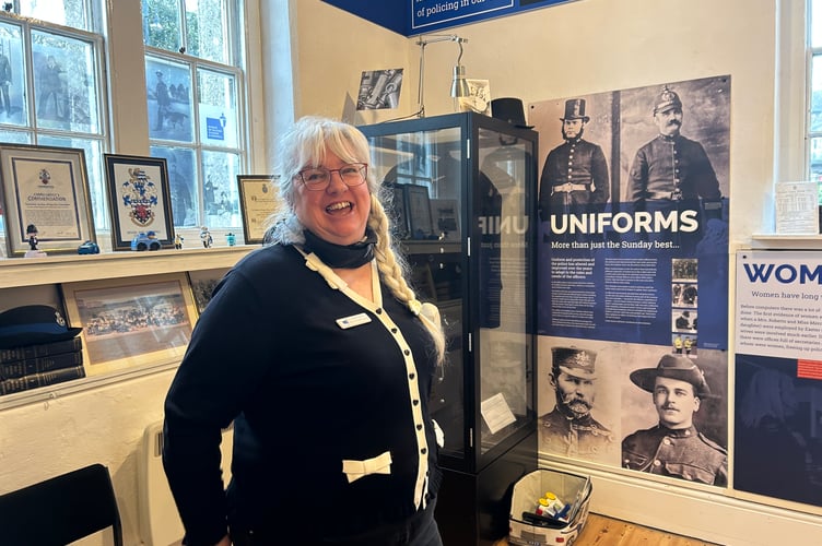 Andrea Tester project and digital support officer Devon and Cornwall at Tavistock Police Museum.