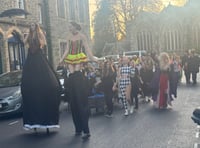 Halloween parade in Tavistock