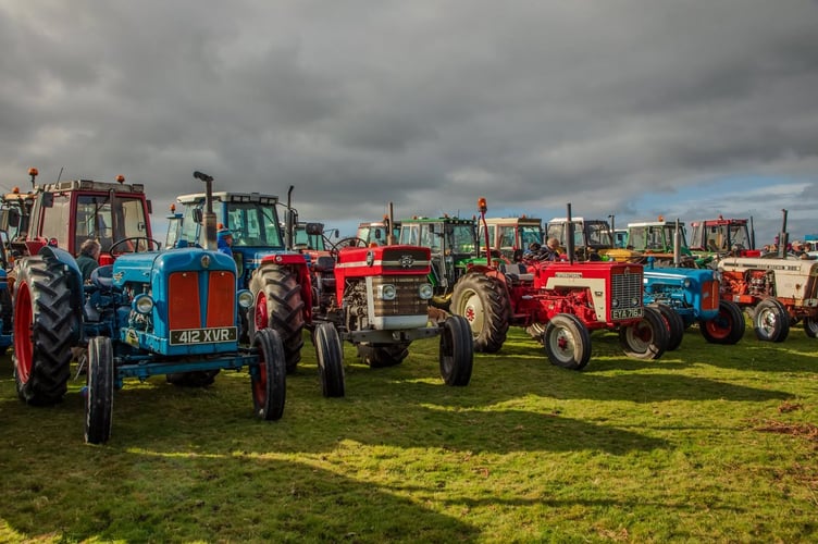 A cavalcade of tractors of all ages and sizes rallied for charity. Picture by Sam Hussey.