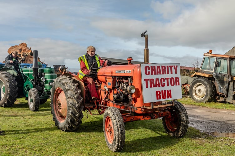 A cavalcade of tractors of all ages and sizes rallied for charity. Picture by Sam Hussey.