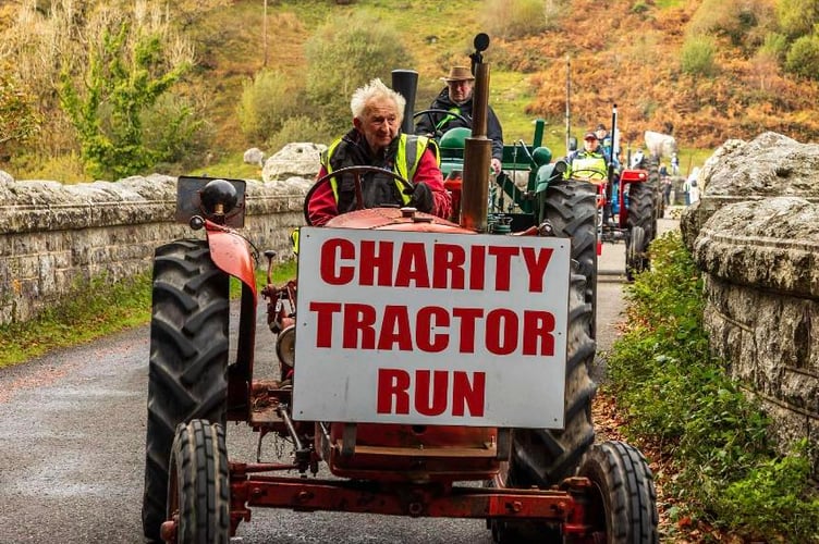 A cavalcade of tractors of all ages and sizes rallied for charity. Picture by Sam Hussey.