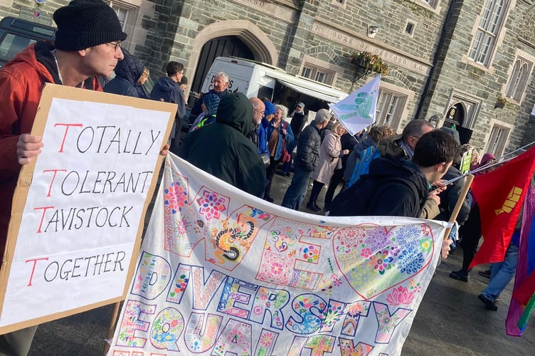 Respect rally in Tavistock