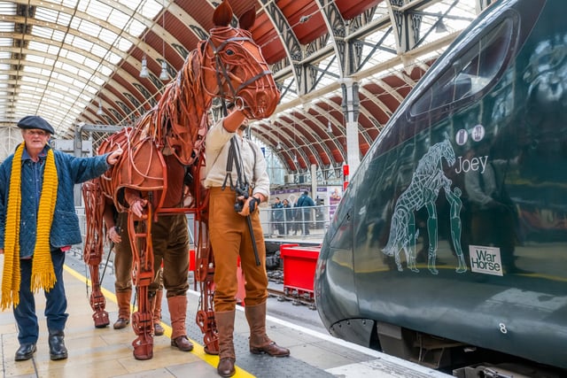 War Horse's Joey gets train named after him at Paddington