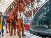 War Horse's Joey gets train named after him at Paddington