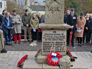 Mary Tavy pays tribute on remembrance Sunday