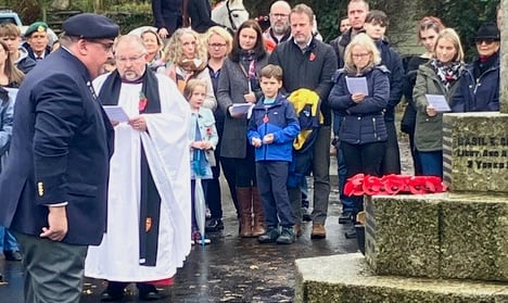 Walkham village memorial remembrance parade.