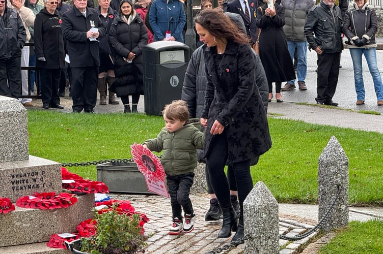 All generations pay tribute to those who sacrificed their lives in service of their country at Princetown remembrance event. By Jim McNeill