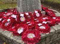 Remembrance Sunday attracts crowd despite rain