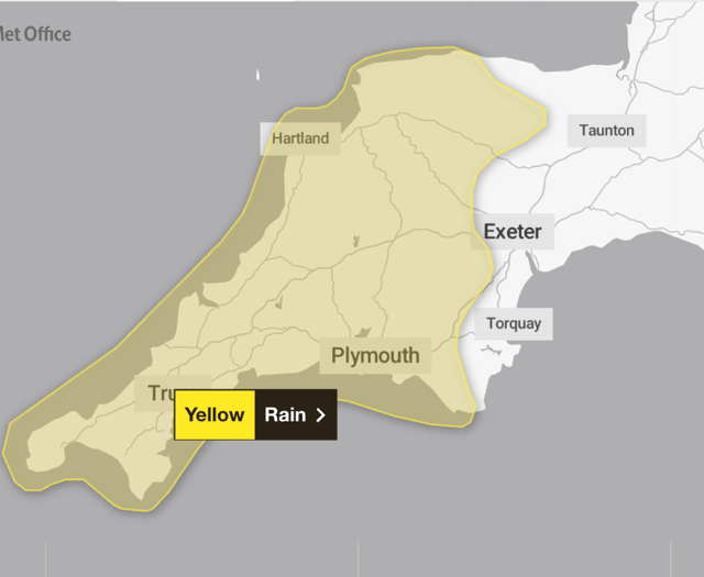 Yellow weather warning issued for Tuesday 11 November
