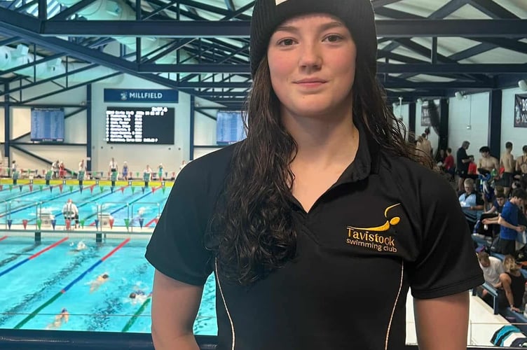 Evie, of Tavistock Swimming Club, who excelled at Swim England's SW Swimming Championships.
