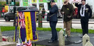 Watch: Armistice Day marked in Tavistock