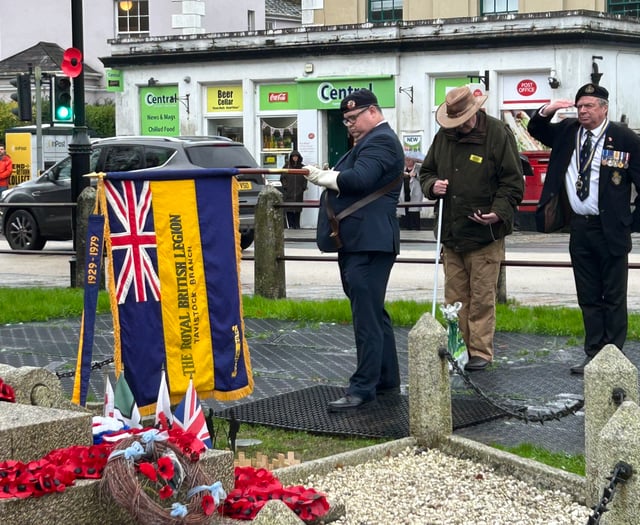 Watch: Armistice Day marked in Tavistock