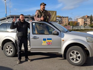 Villagers deliver Ukraine aid
