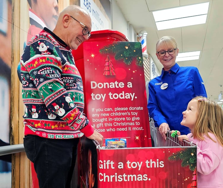 Tesco in Tavistock is collecting donations of toys for needy children in the run up to Christmas.