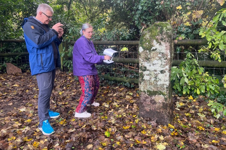 Tavistock Heritage group members survey the town's abbey remains after a public appeal.