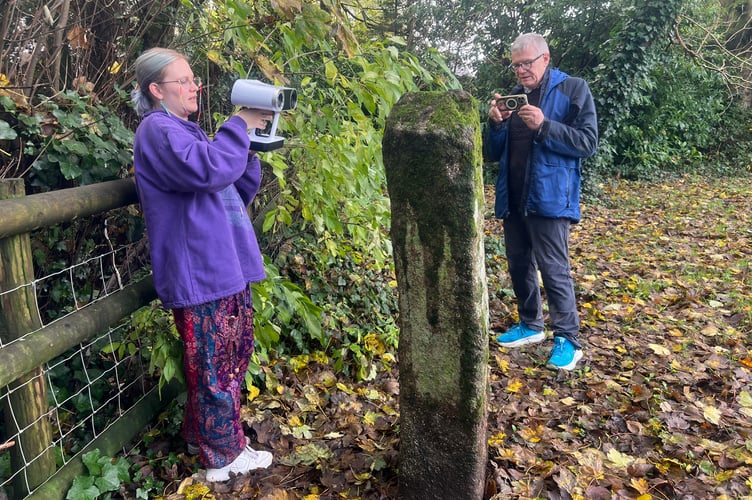 Tavistock Heritage Alliance group members survey the town's abbey remains after a public appeal.