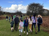 Village school pupils' charity walk