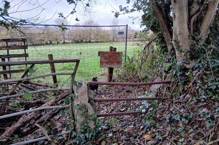 The footpath is currently closed for repairs.