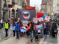 1,000 took part in protest and counter protest in Exeter
