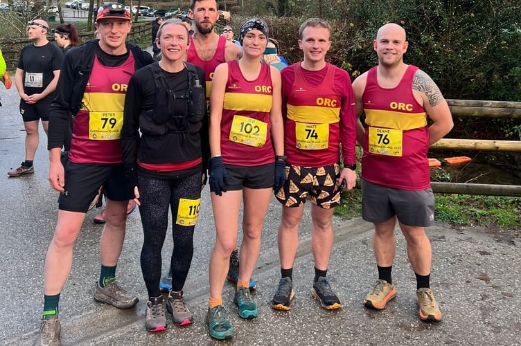 Okehampton Running Club members taking part in the Purple Gecko Twilight Run at Cardinham Woods on Saturday, November 22