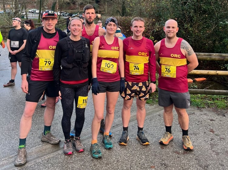 Okehampton Running Club members taking part in the Purple Gecko Twilight Run at Cardinham Woods on Saturday, November 22