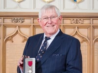 Yelverton man receives MBE from Prince William at Windsor Castle