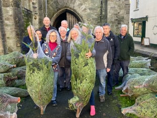 Church Christmas festival trees arrive 