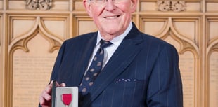 Yelverton man receives MBE from Prince William at Windsor Castle