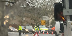 Plymouth Road clear after two-vehicle collision, no injuries