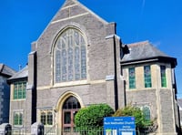 Christmas tree festival at 'church with the illuminated window'