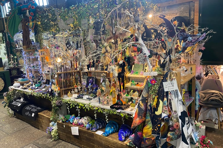 Tavistock Pannier Market is glittering this Christmas.