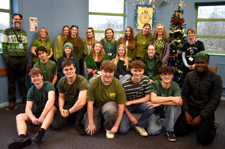 Tavistock College staff's humorous tribute to their late colleague James Stroud.