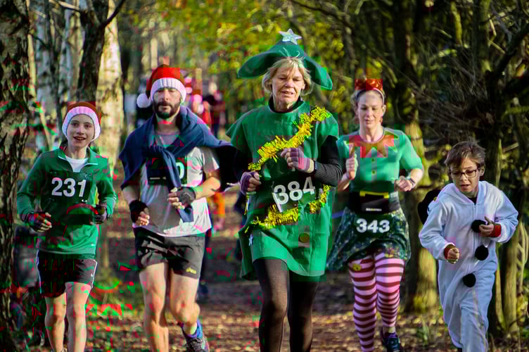 Runners got into the Christmas spirit wearing festive costumes for the first ever Jingle Jog.