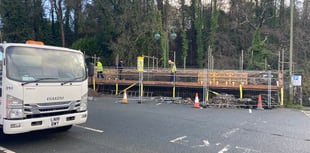 Riverside walls repairs after tree damage