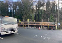 Tavistock riverside walls repairs after tree damage
