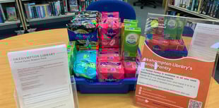 Period Pantry opens at Okehampton Library to combat period poverty
