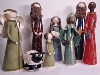 Unusual nativity scenes in Northlew church