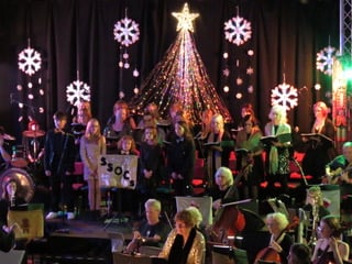 Hatherleigh's Stand Sure Orchestra community festive show is a Christmas Cracker. Pictured is last year's show.