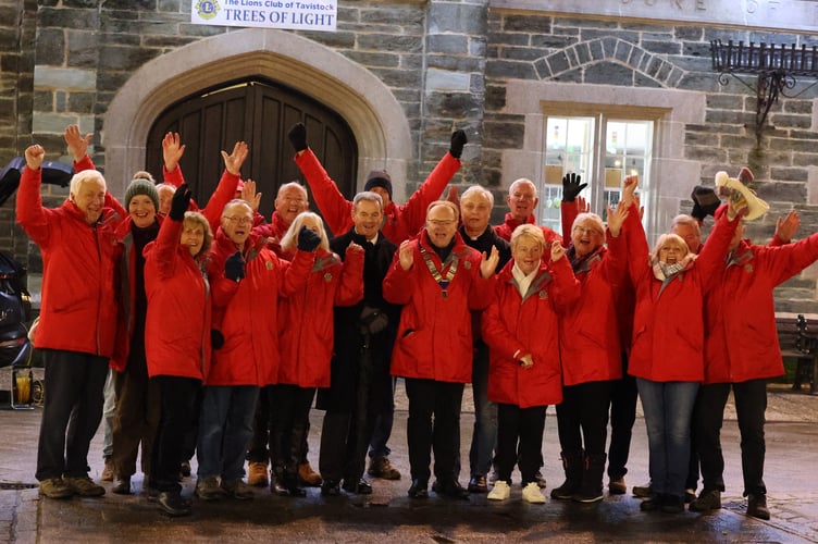 Tavistock Lions Trees of Light. Chris Cotterell
