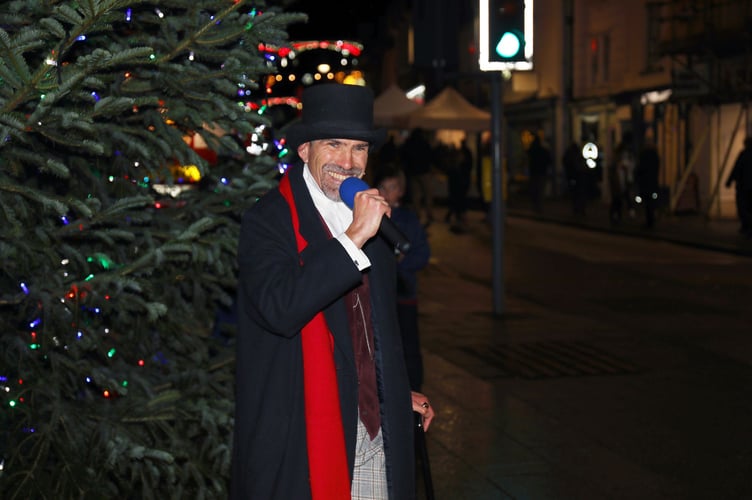 Entertainer Rob Pudner was compere for the evening.