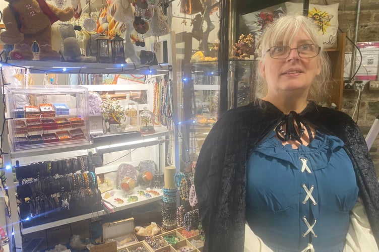 Tavistock Dickensian Evening - pannier market nostalgic crafts trader.