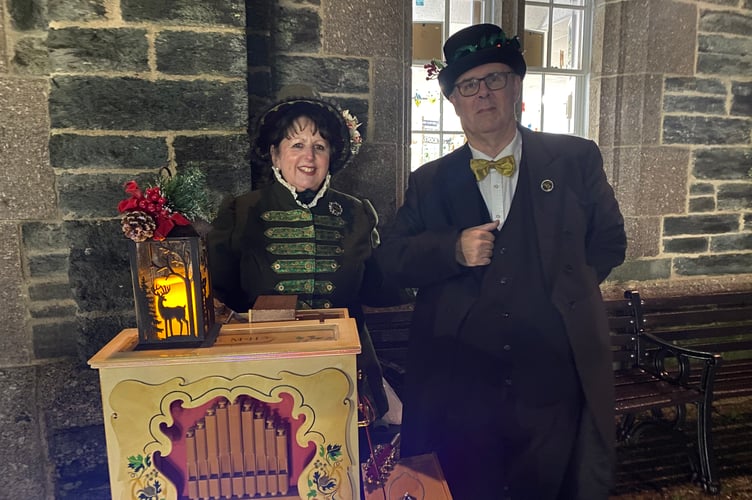 Tavistock Dickensian Evening - a travelling vintage musical organ from Professor Challenger.