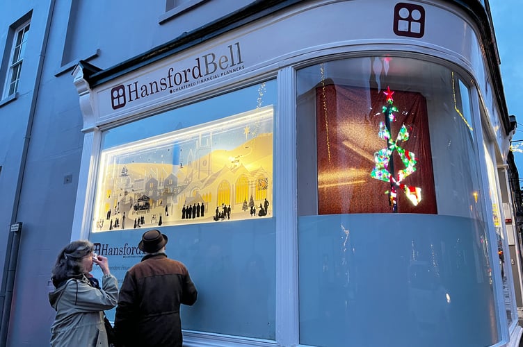Tavistock BID's Christmas traders' display competition: Hansford Bell - highly commended.