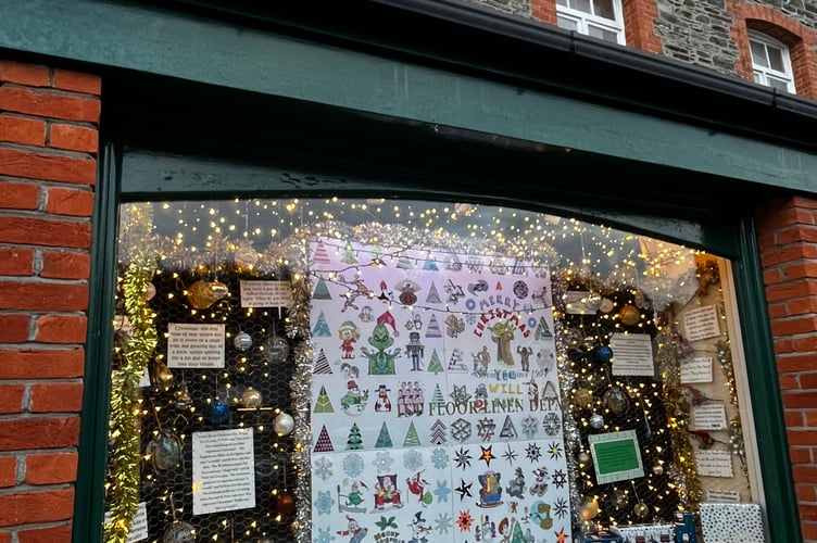 Tavistock BID's Christmas traders' display competition: Lawson's - Cllr Steve Hipsey, Mayor's choice.