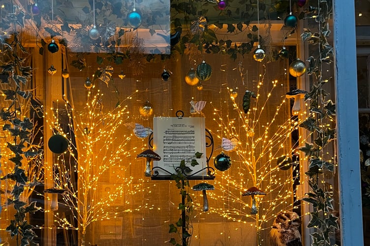 Tavistock BID's Christmas traders' display competition: Moorwishes - window runner-up.