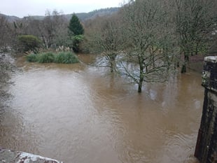 WATCH: Gunnislake river flood