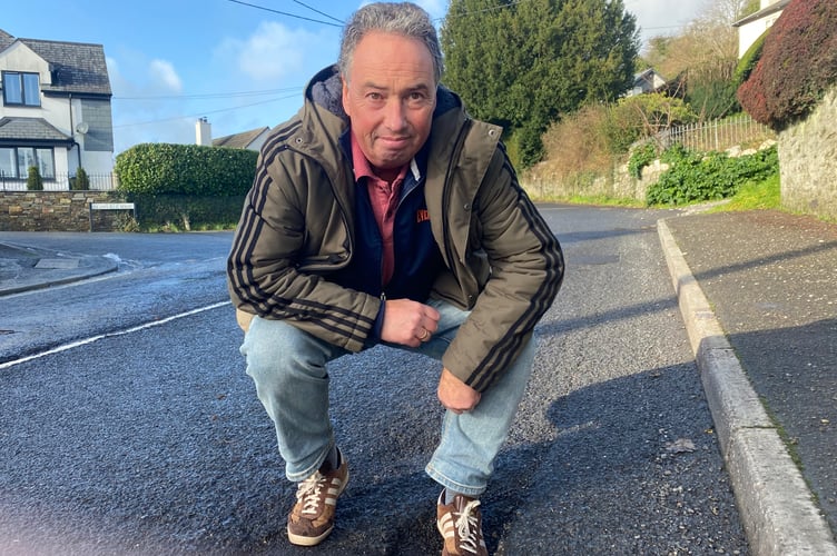 Dave Newcombe, Tavistock's Mr Pothole, has hit the small screen with his campaign against the pothole plague on West Devon's roads.